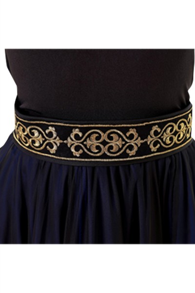 Design Xinjiang dance practice skirt set, custom-made Uyghur dance performance test costumes, Uyghur costumes, double-layer swing skirts SKDO018 detail view-2